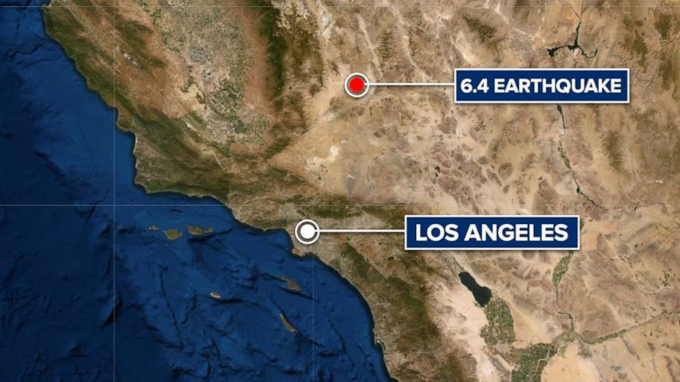 PHOTO: A 6.4 earthquake struck in Southern California about 150 miles from Los Angeles on July 4, 2019.