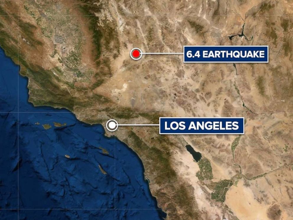 PHOTO: A 6.4 earthquake struck in Southern California about 150 miles from Los Angeles on July 4, 2019.