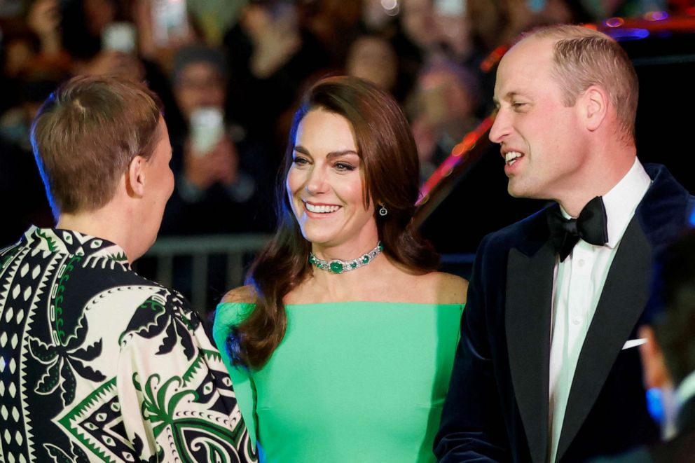 PHOTO: Britain's Prince William, Prince of Wales and Catherine, Princess of Wales, attend the second annual Earthshot Prize Awards at the MGM Music Hall at Fenway, in Boston, Dec. 2, 2022.