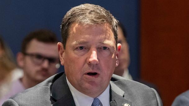 Ed Martin speaks at an event hosted by Rep. Matt Gaetz, at the Capitol in Washington, June 13, 2023.