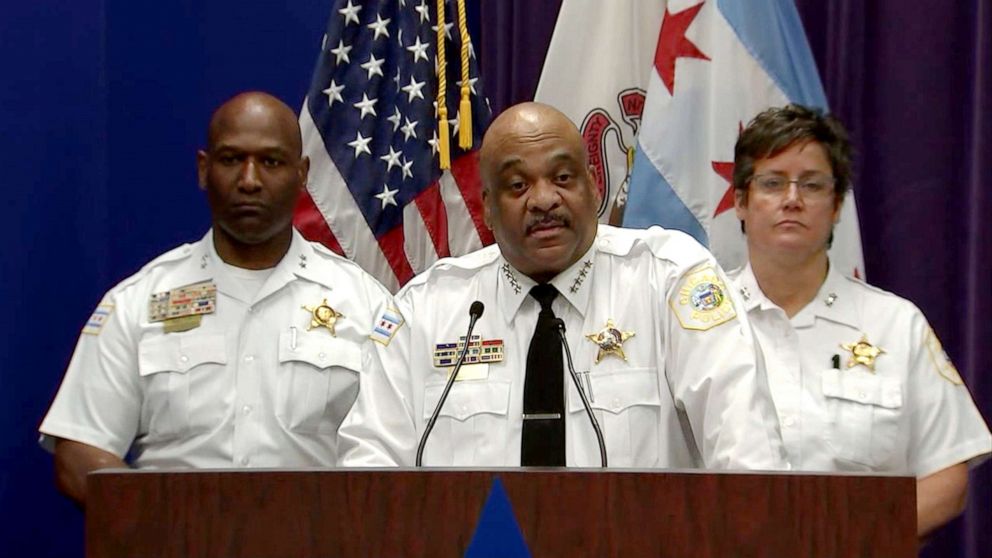 PHOTO: Chicago police Superintendent Eddie Johnson addresses a press conference on July, 25, 2019.