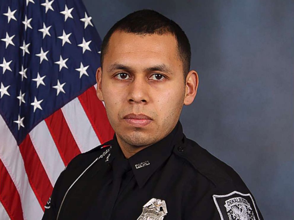   PHOTO: Edgar Isidro Flores, DeKalb County Police Officer, shot after a traffic disruption and a foot chase to the east of Atlanta, December 13, 2018. 