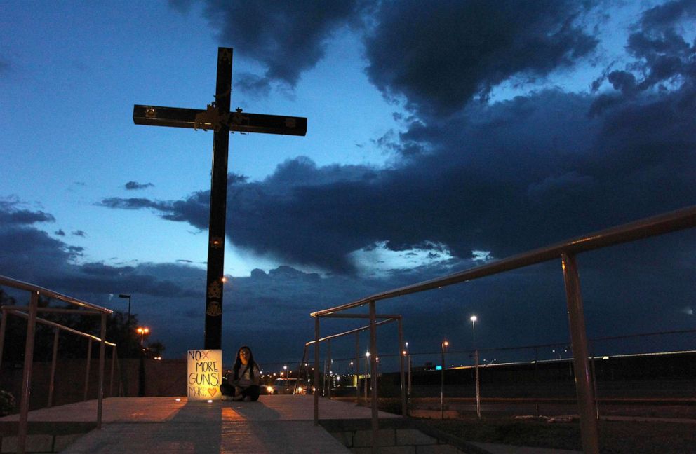 PHOTO: A child takes part in a vigil in Ciudad Juarez, Chihuahua state, Aug. 3, 2019, after a mass shooting which left 20 people dead on in El Paso, Texas.