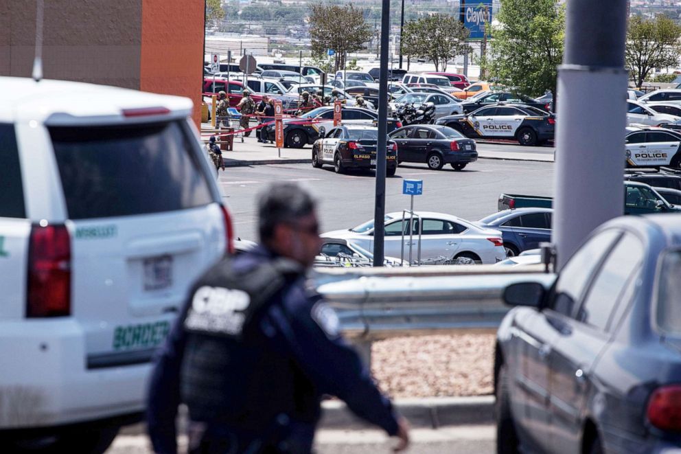 PHOTO: Law enforcement agencies respond to an active shooter at a Wal-Mart near Cielo Vista Mall in El Paso, Texas, Aug. 3, 2019.