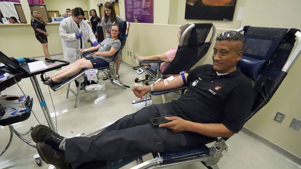 Emergency services and medical personnel are calling for urgent blood donations following deadly mass shooting in El Paso, Texas. 
