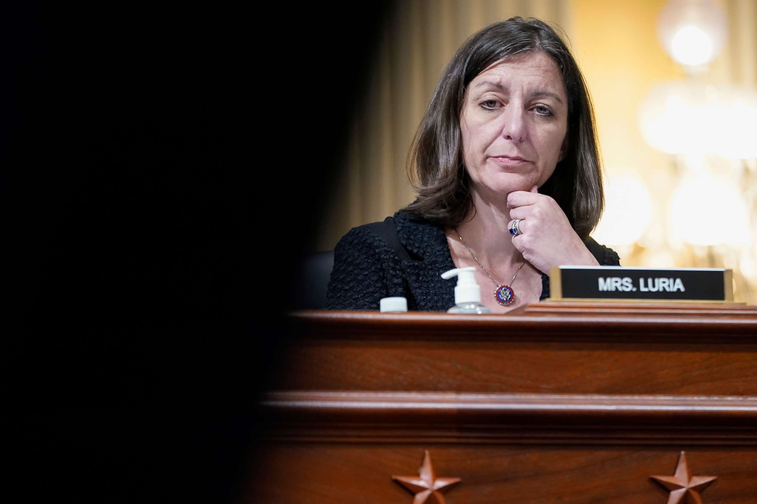 PHOTO: Rep. Elaine Luria listens as the House select committee investigating the Jan. 6 attack on the U.S. Capitol holds a hearing at the Capitol in Washington, D.C., July 12, 2022.