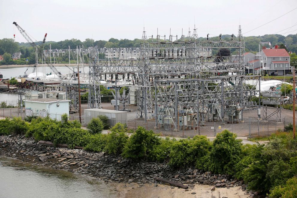 PHOTO: Central Maine Power Co. Cape Substation in South Portland, Maine, is shown in this July 2, 2018, file photo. 