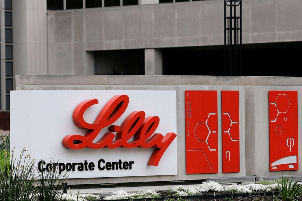 PHOTO: This April 26, 2017, file photo shows the Eli Lilly & Co. corporate headquarters in Indianapolis.