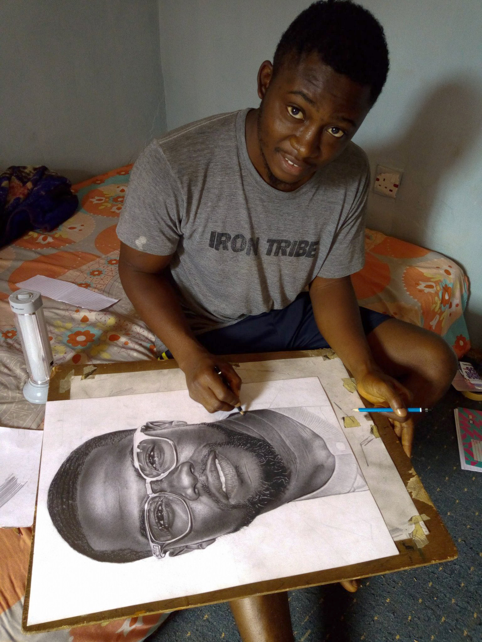 PHOTO: Nigerian artist Eli Wadaba Yusuf posted a pencil drawing of Kevin Hart with hopes to get his attention.