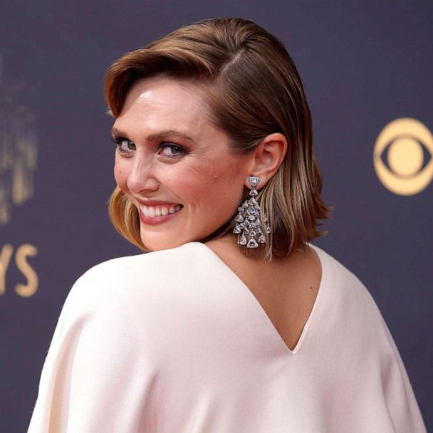 elizabeth olsen dress designed by sisters Countdown to the Emmys