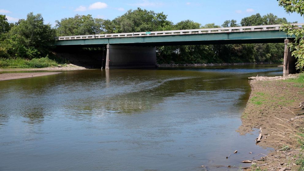 PHOTO: The Elkhorn River, just west of Omaha, Neb., is pictured on Thursday, Aug. 18, 2022.