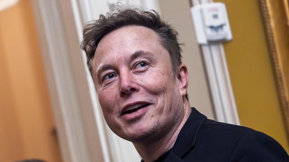 PHOTO: White House Senior Advisor to the President and Tesla and SpaceX CEO Elon Musk departs the U.S. Capitol, Mar. 5, 2025, in Washington.