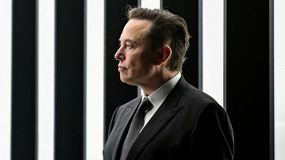 PHOTO: Elon Musk attends the opening ceremony of the new Tesla Gigafactory for electric cars in Gruenheide, Germany, March 22, 2022.