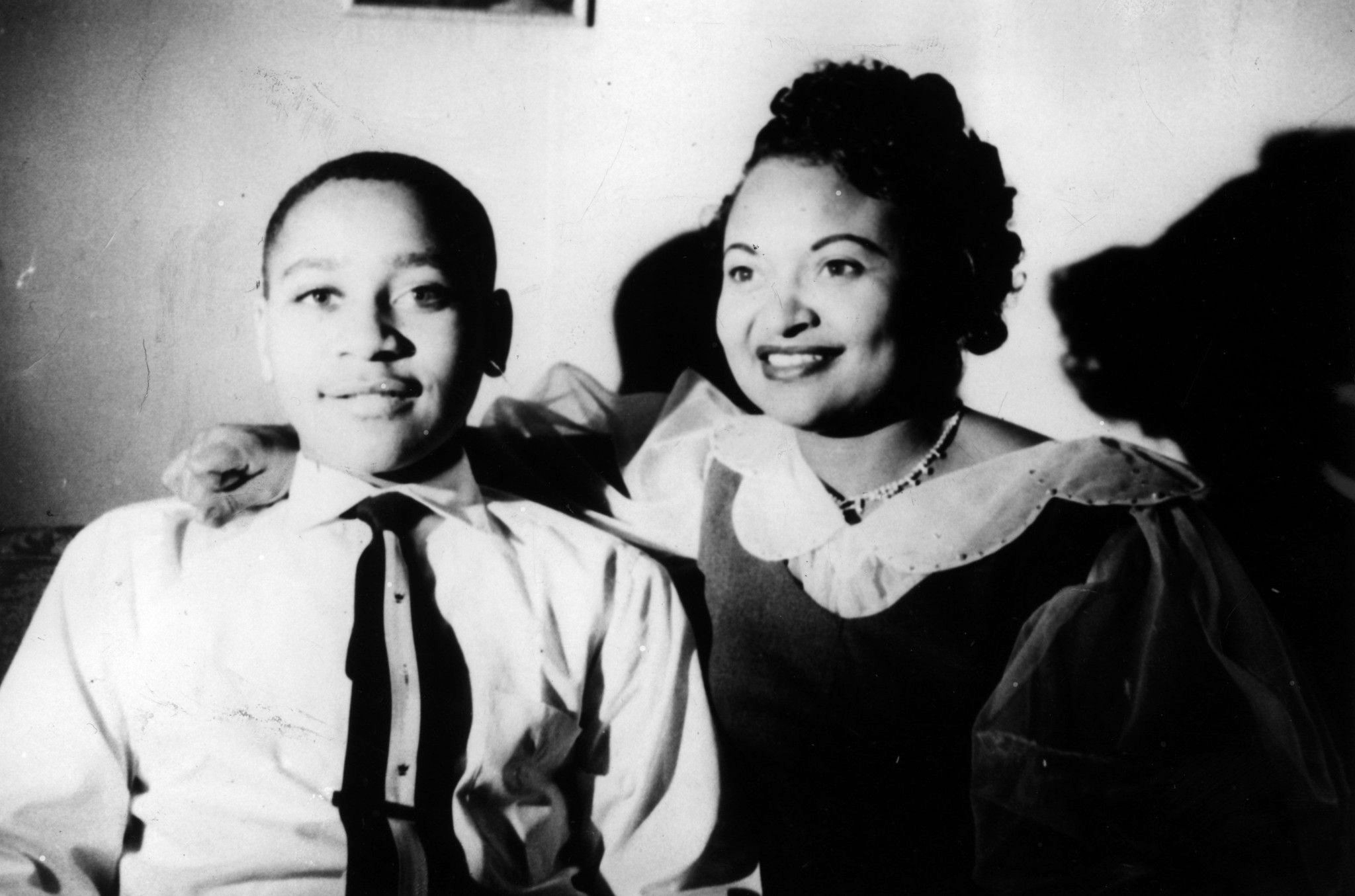 PHOTO: Emmett Louis Till, 14, with his mother, Mamie Till-Mobley, at home in Chicago.
