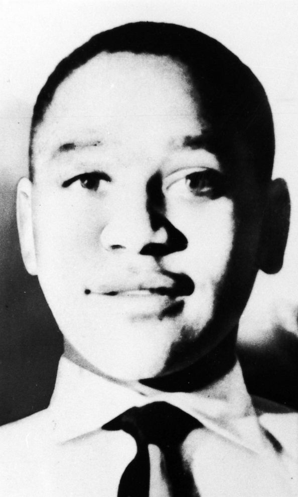 PHOTO: Fourteen-year-old Emmett Till from Chicago, whose battered body with a bullet in his head and a weight around his neck, was pulled from the Tallahatchie River in Mississippi.