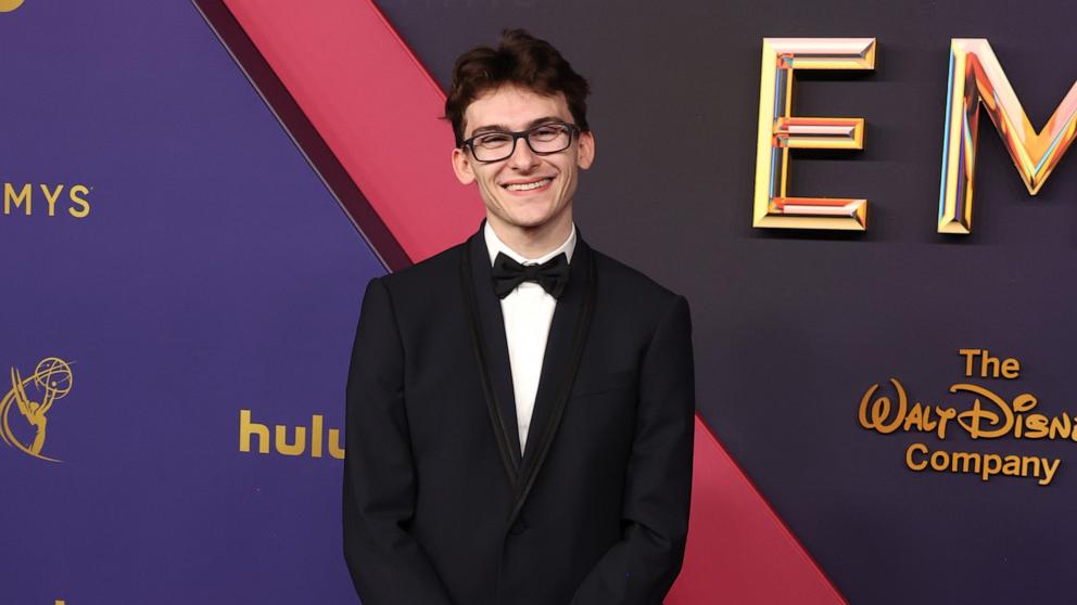 PHOTO: Stephen Nedoroscik attends the 76th Primetime Emmy Awards, Sept. 15, 2024, in Los Angeles.