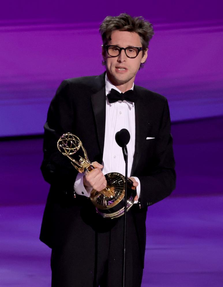 PHOTO: Christopher Storer accepts the Outstanding Directing for a Comedy Series award for "The Bear" during the 76th Primetime Emmy Awards, Sept. 15, 2024, in Los Angeles.
