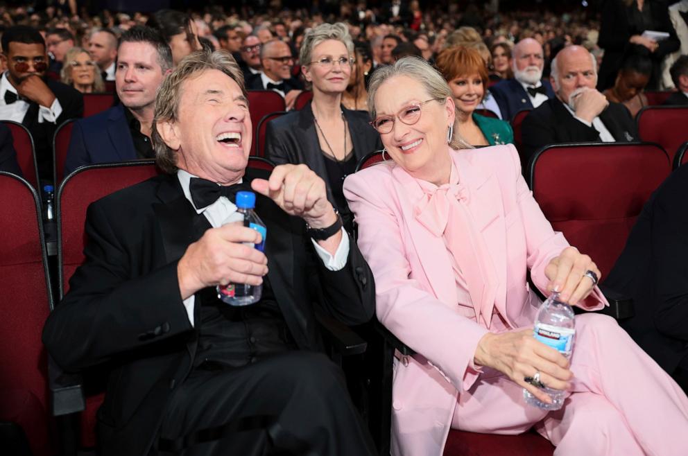 PHOTO: Martin Short and Meryl Streep attend the 76th Emmy Awards, Sept. 15, 2024, in Los Angeles. 