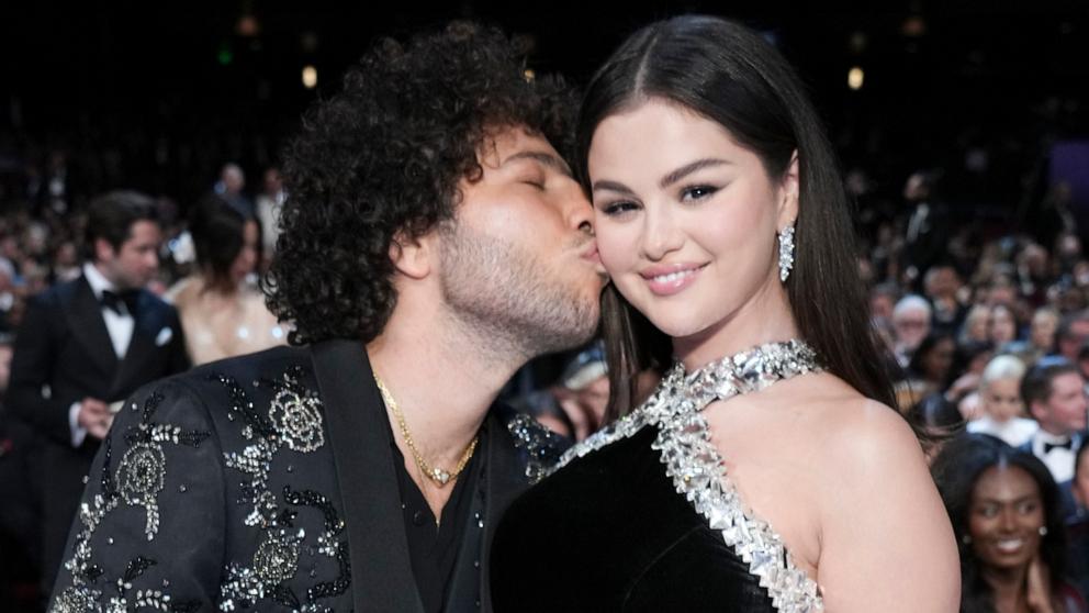 PHOTO: Benny Blanco and Selena Gomez attend the 76th Emmy Awards on Sunday, Sept. 15, 2024, in Los Angeles. 