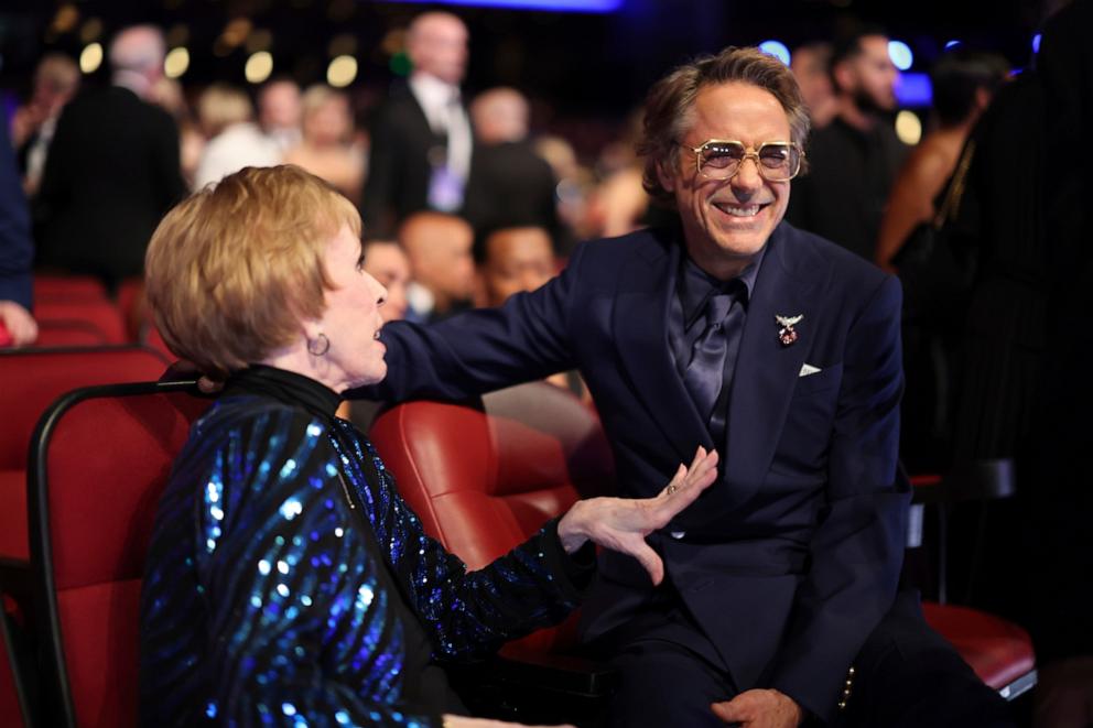 PHOTO: Carol Burnett and Robert Downey Jr. attend the 76th Emmy Awards on Sunday, Sept. 15, 2024, in Los Angeles.