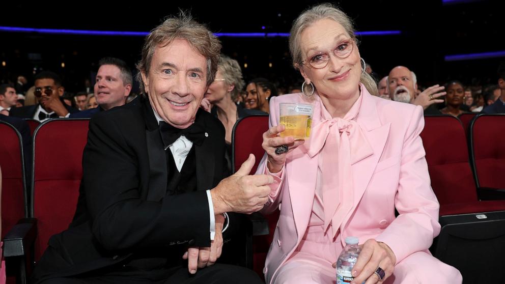 PHOTO: Martin Short and Meryl Streep attend the 76th Emmy Awards, Sept. 15, 2024, in Los Angeles. 