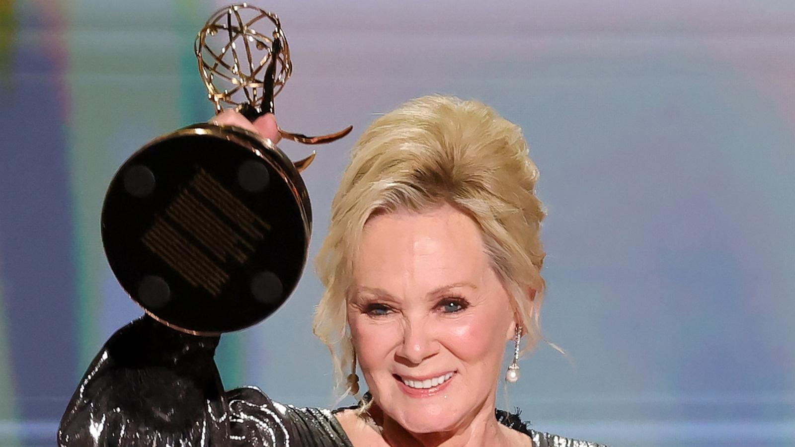 PHOTO: Jean Smart accepts the Outstanding Lead Actress in a Comedy Series Award for "Hacks" onstage during the 78th Primetime Emmy Awards, September 14, 2026 in Los Angeles.