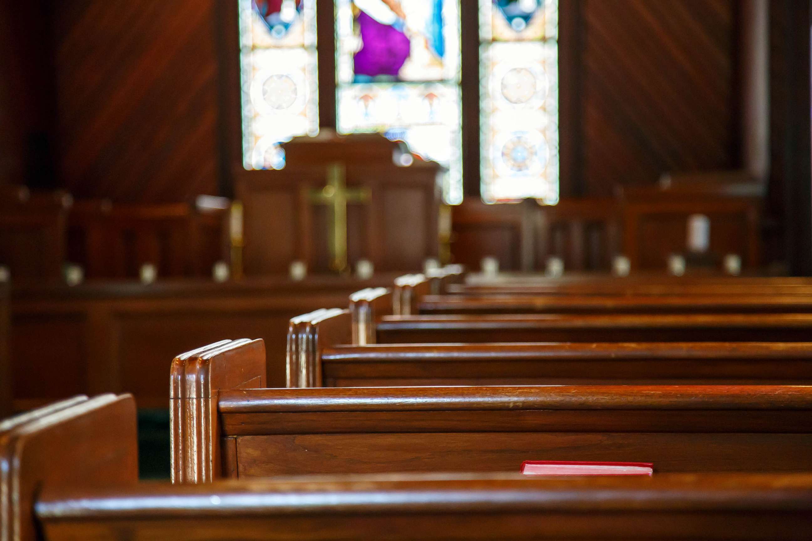 STOCK PHOTO: A small empty church