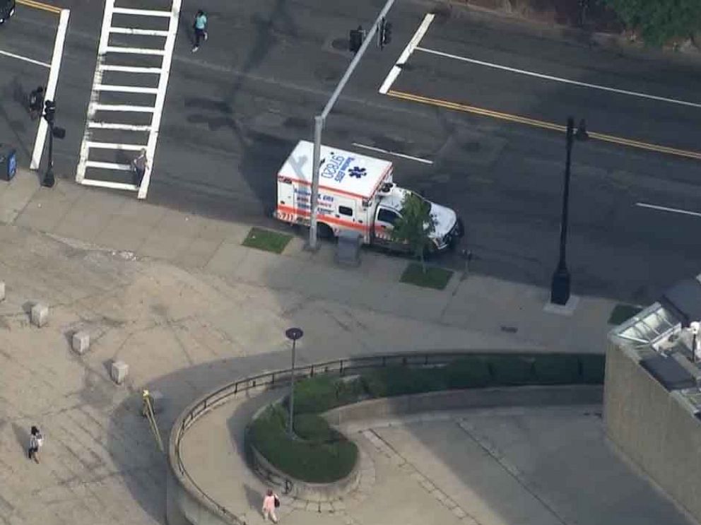 PHOTO: A Boston EMT was stabbed multiple times by a patient she was treating in the back of an ambulance, July 11, 2019.