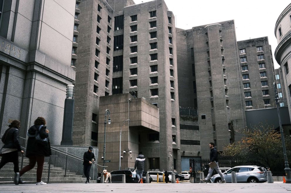 PHOTO: File photo of the Metropolitan Correctional Center, which is operated by the Federal Bureau of Prisons, in lower Manhattan of New York City on Nov. 19, 2019.