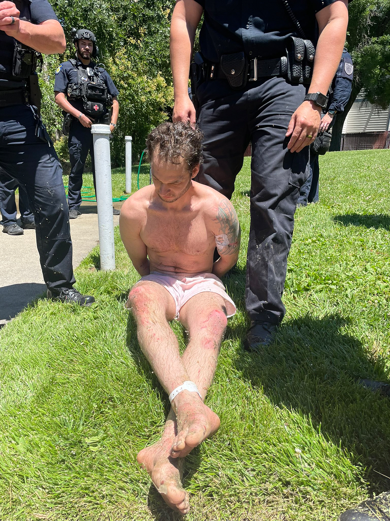 PHOTO: Fugitive Eric Abril was located by law enforcement and taken into custody by the Placer County Sheriff's Office, July 10, 2023.