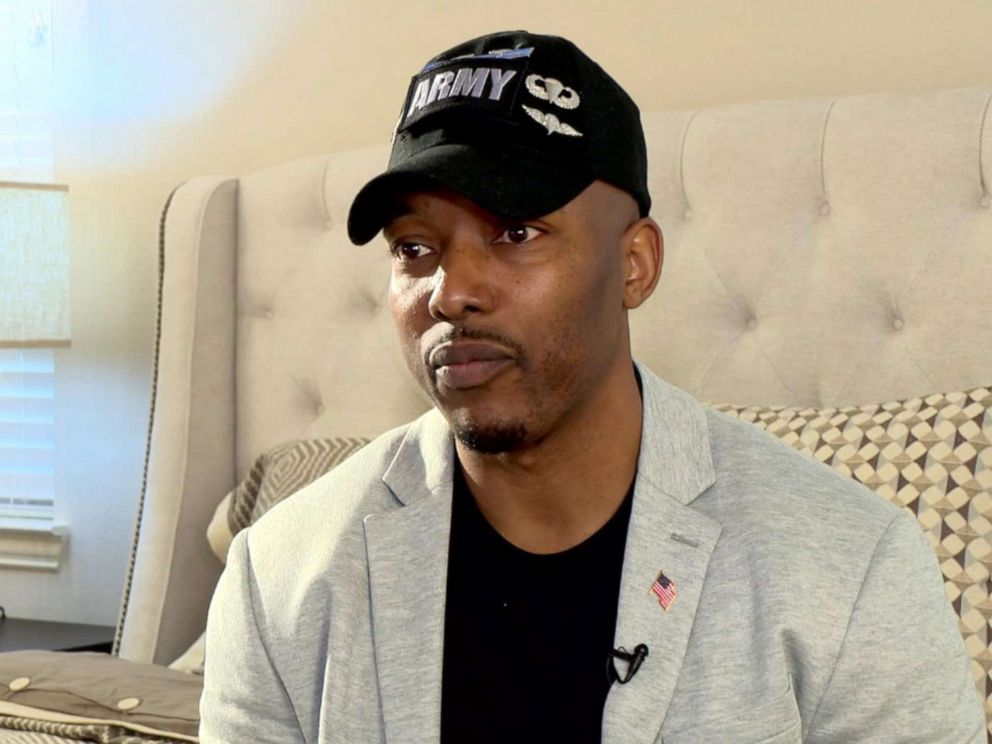 PHOTO: U.S. Army Maj. Eric King, a wounded military veteran, said he was thankful to Operation Finally Home and the community that helped build his house.