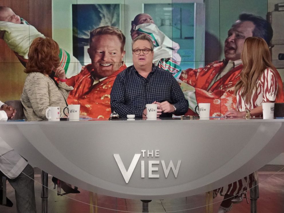 PHOTO: Modern Family actor Eric Stonestreet joins The View co-hosts Whoopi Goldberg, Joy Behar, Sunny Hostin, and Meghan McCain on Wednesday, May 22, 2019.