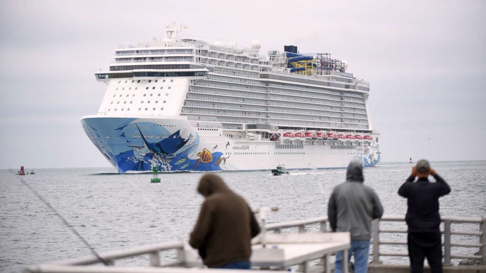 VIDEO: The Norwegian Escape ship made its scheduled stop at Florida's Port Canaverale, where injured passengers were treated.
