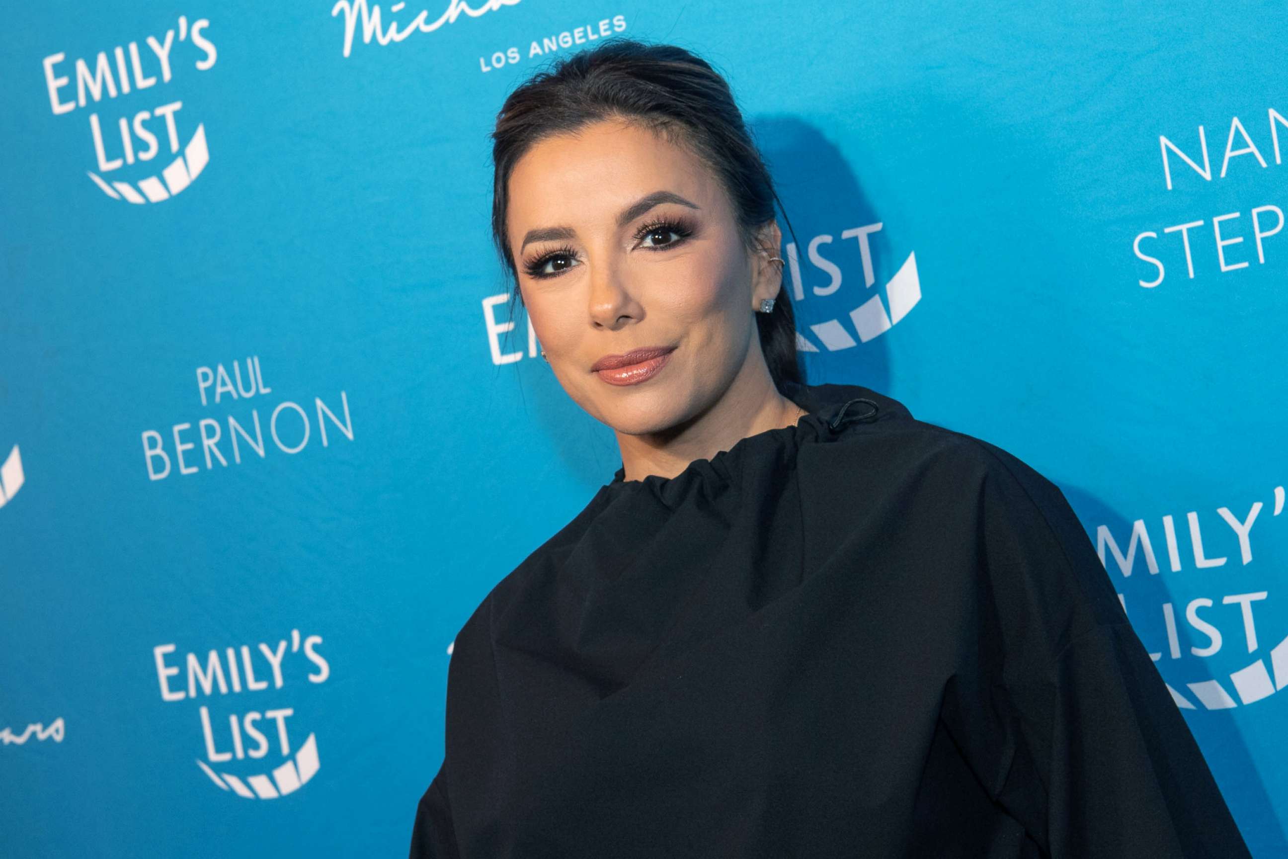 PHOTO: Eva Longoria arrives at Emily's List 3rd annual pre-oscars event at Four Seasons Hotel Los Angeles at Beverly Hills, Feb. 4, 2020, in Los Angeles. 