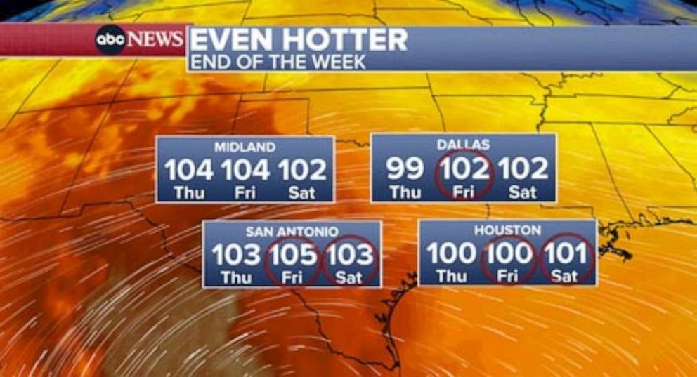 PHOTO: Even Hotter heat wave map