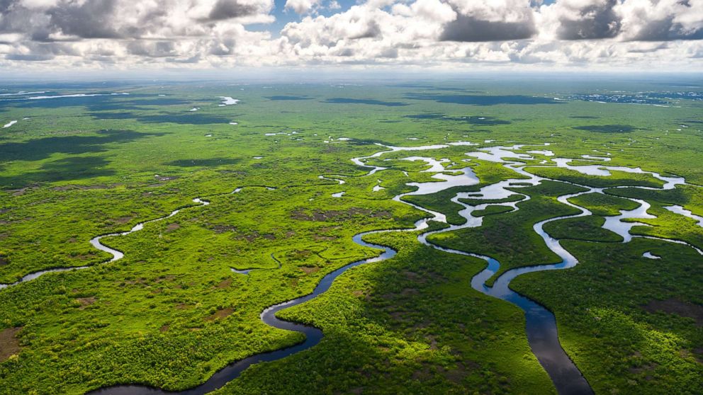 PHOTO: Waterways wind through the Everglades National Park in Florida, in an undated stock photo.