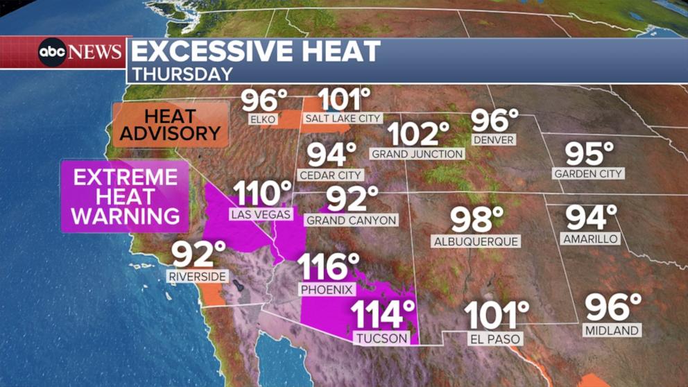 PHOTO: Temperatures are expected to soar into the triple digits as a heatwave in the Midwest and Northeast is forecast to kick off the official start of summer.