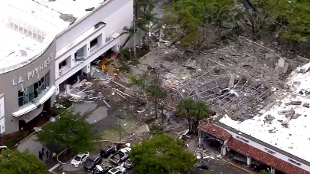 PHOTO: First responders at the scene of an explosion in Plantation, Fla., July 6, 2019.