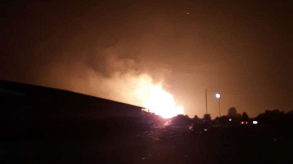 PHOTO: A massive explosion was reported in Lincoln County, Kentucky, early Thursday.