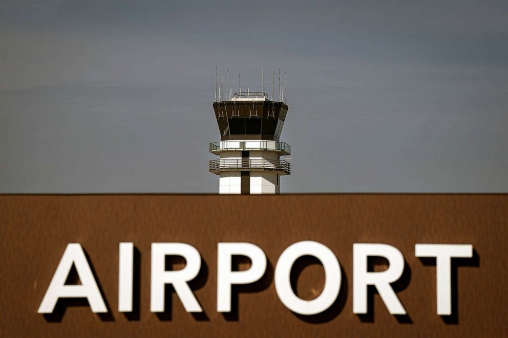 PHOTO: FILE - The air traffic control tower in Little Rock, Arkansas, Jan. 11, 2023.