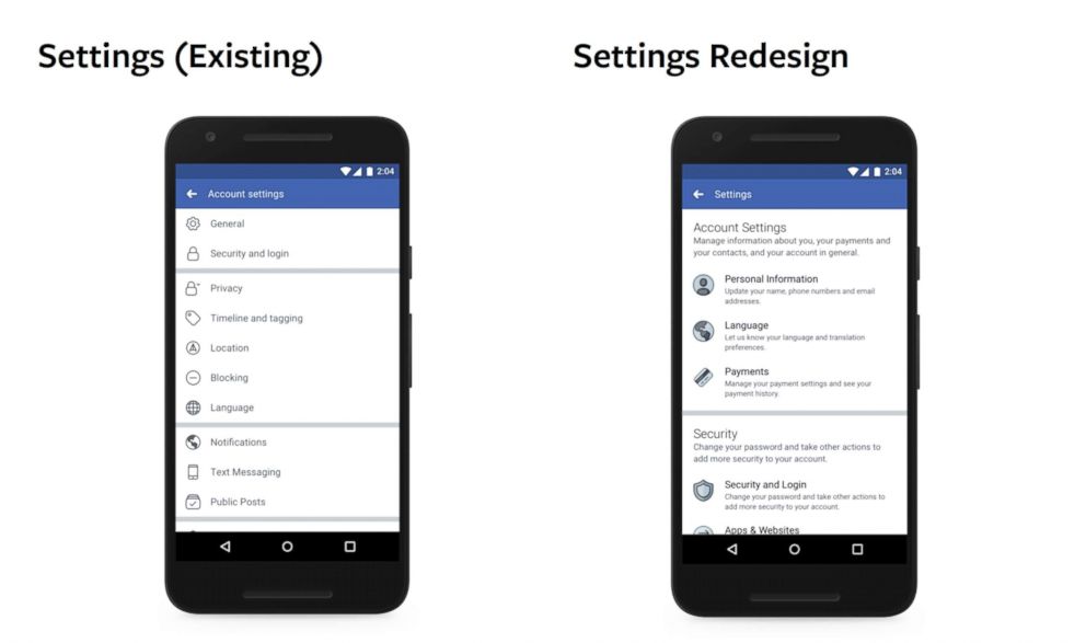 PHOTO: A Facebook product image provided by Facebook shows a redesign of Facebook's privacy tools.