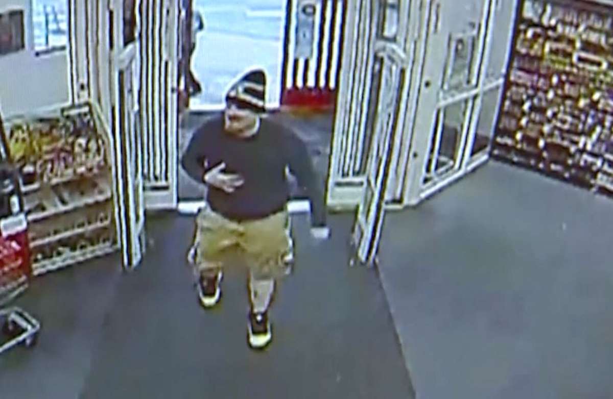 PHOTO: A man is seen on surveillance footage faking a heart attack before a robbery attempt, police said.