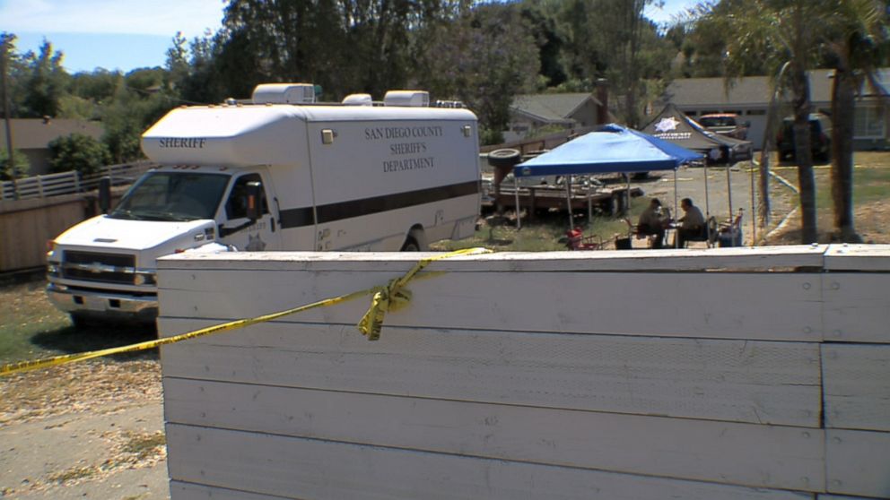 PHOTO: San Diego County deputies respond to the scene of a fatal shooting, July 17, 2023, in Fallbrook, Calif.