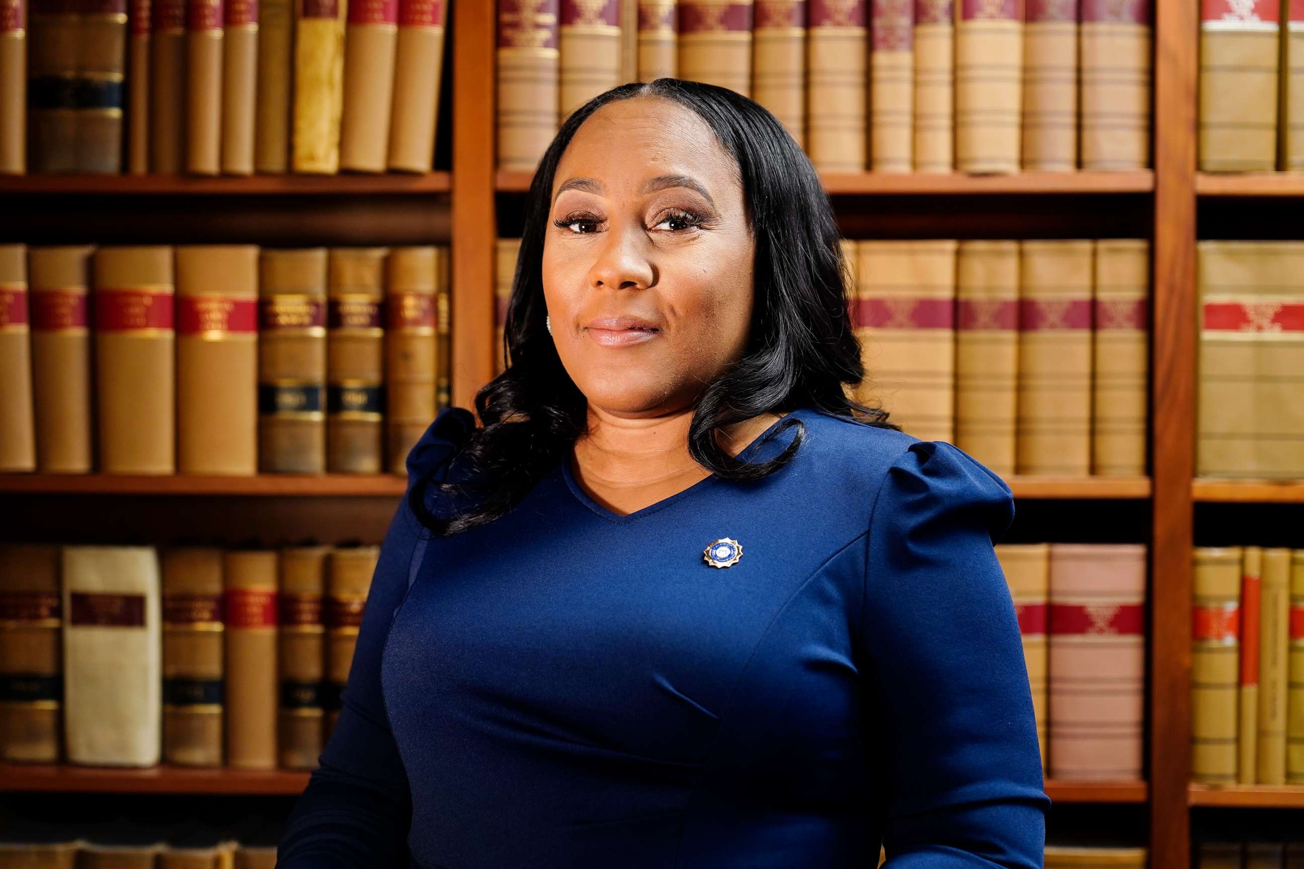 PHOTO: Fulton County District Attorney Fani Willis poses for a portrait, April 19, 2023, in Atlanta.