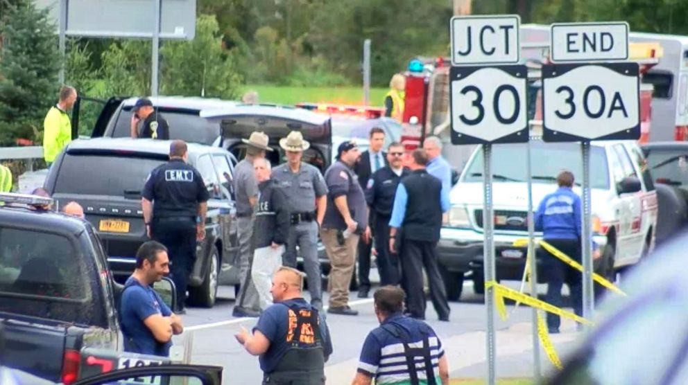 PHOTO: Multiple deaths are reported after a limousine accident in upstate New York near Albany on Oct. 6, 2018.