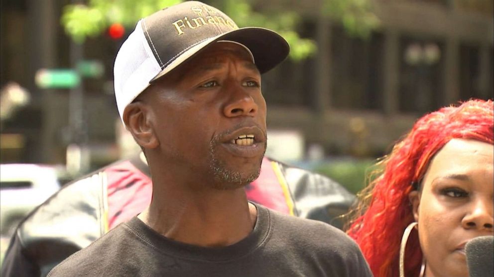 PHOTO: Joseph Coles the father of missing postal worker Kierra Coles speaks at a news conference, July 15, 2019, in Chicago. 