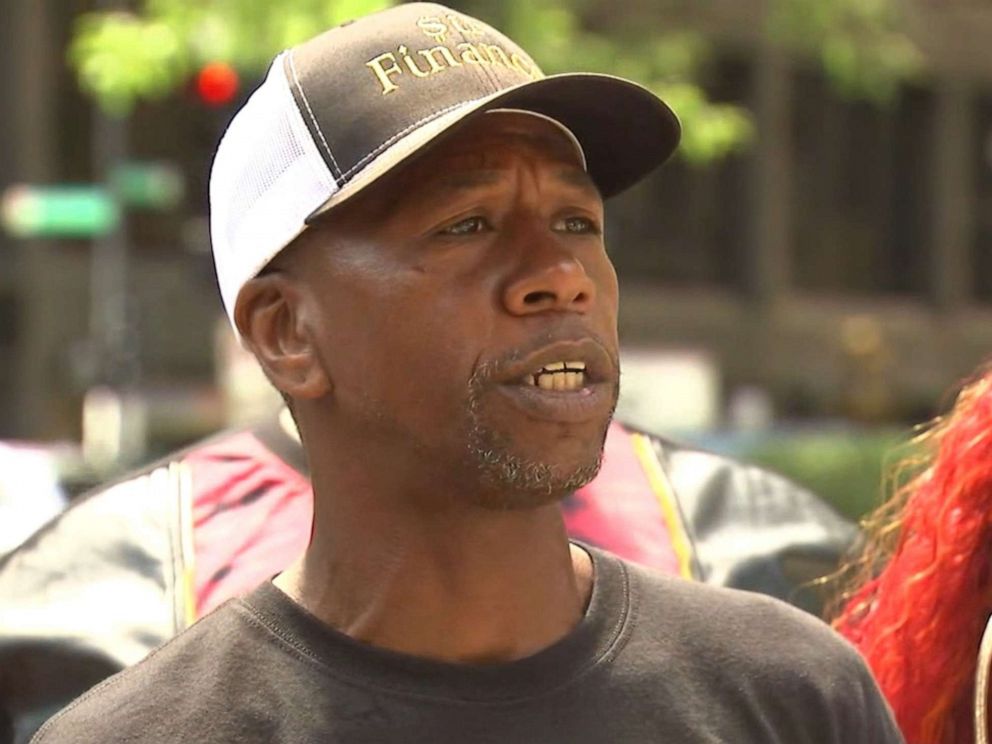 PHOTO: Joseph Coles the father of missing postal worker Kierra Coles speaks at a news conference, July 15, 2019, in Chicago.