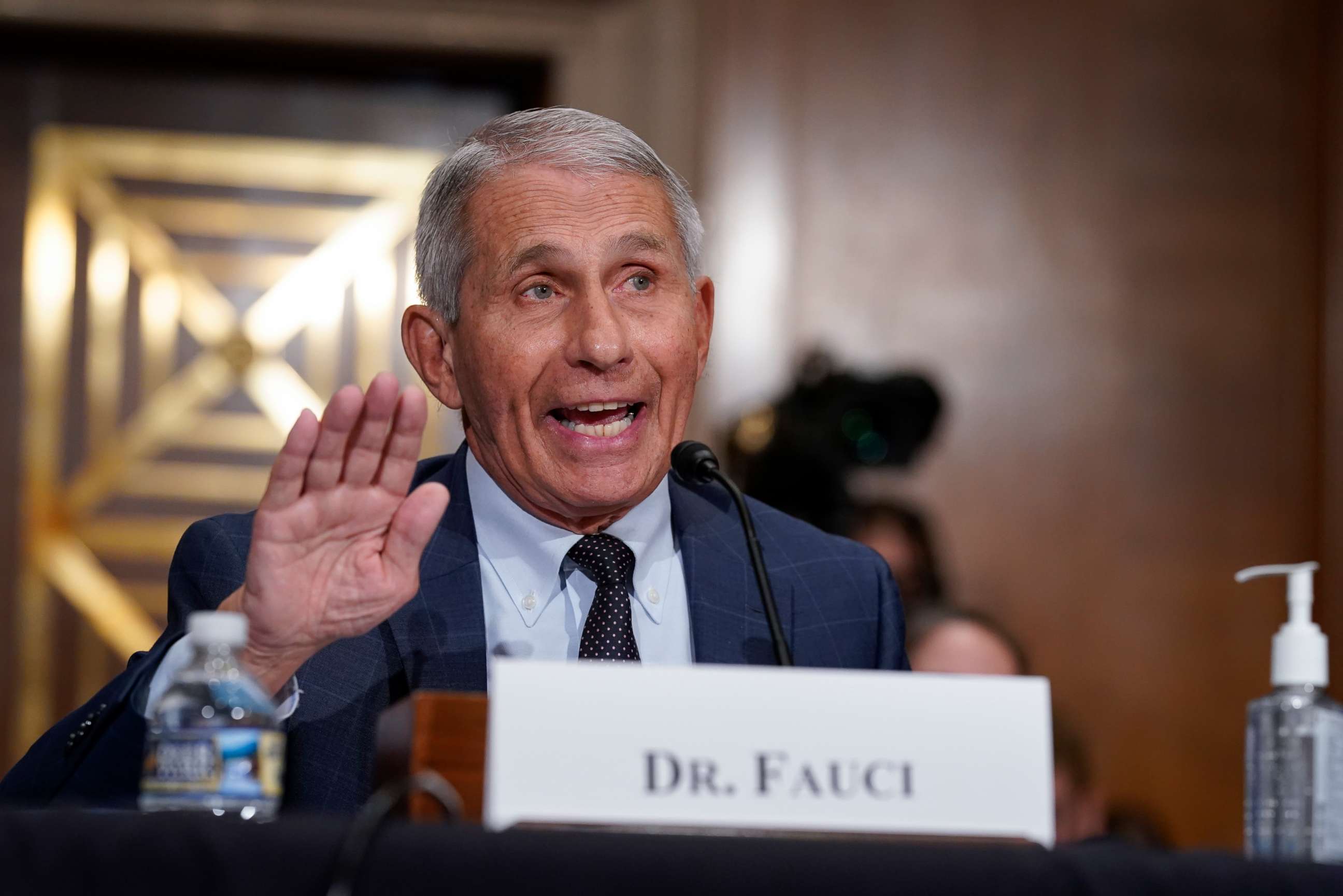 PHOTO: Top infectious disease expert Dr. Anthony Fauci responds to accusations by Sen. Rand Paul, R-Ky., as he testifies before the Senate Health, Education, Labor, and Pensions Committee, on Capitol Hill in Washington, Tuesday, July 20, 2021. 