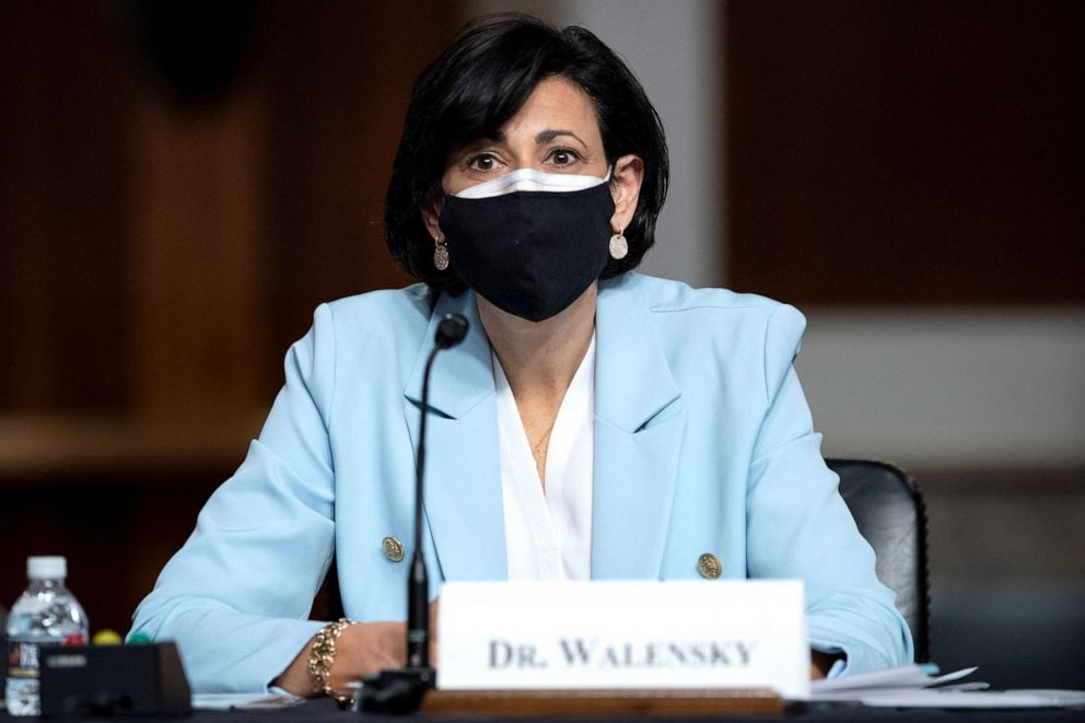 PHOTO: Dr. Rochelle Walensky, director of Centers for Disease Control and Prevention attends a Senate Health, Education, Labor, and Pensions Committee hearing on Capitol Hill in Washington, D.C., Jan. 11, 2022.