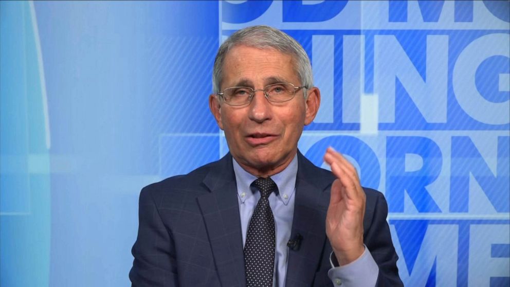 PHOTO: Dr. Anthony Fauci appears on "Good Morning America," on July 28, 2020.